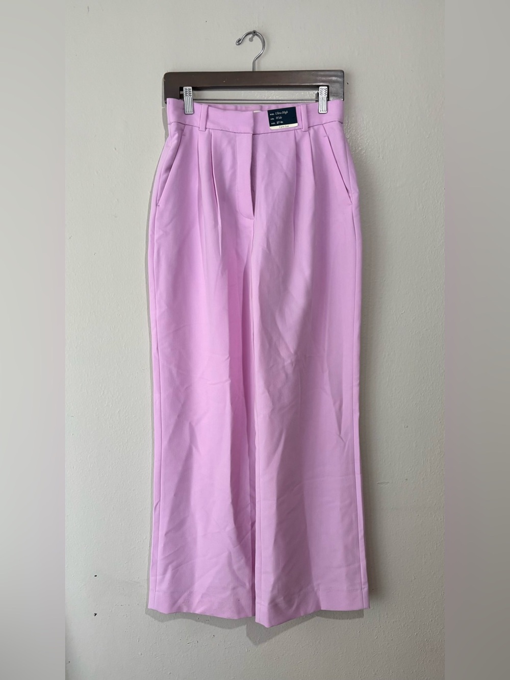 NWT Abercrombie & Fitch CURVE LOVE TROUSERS RISE ULTRA HIGH LEG WIDE SIZE 27/4
